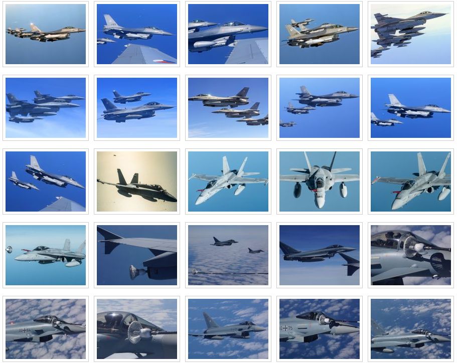 Different fighter aircraft