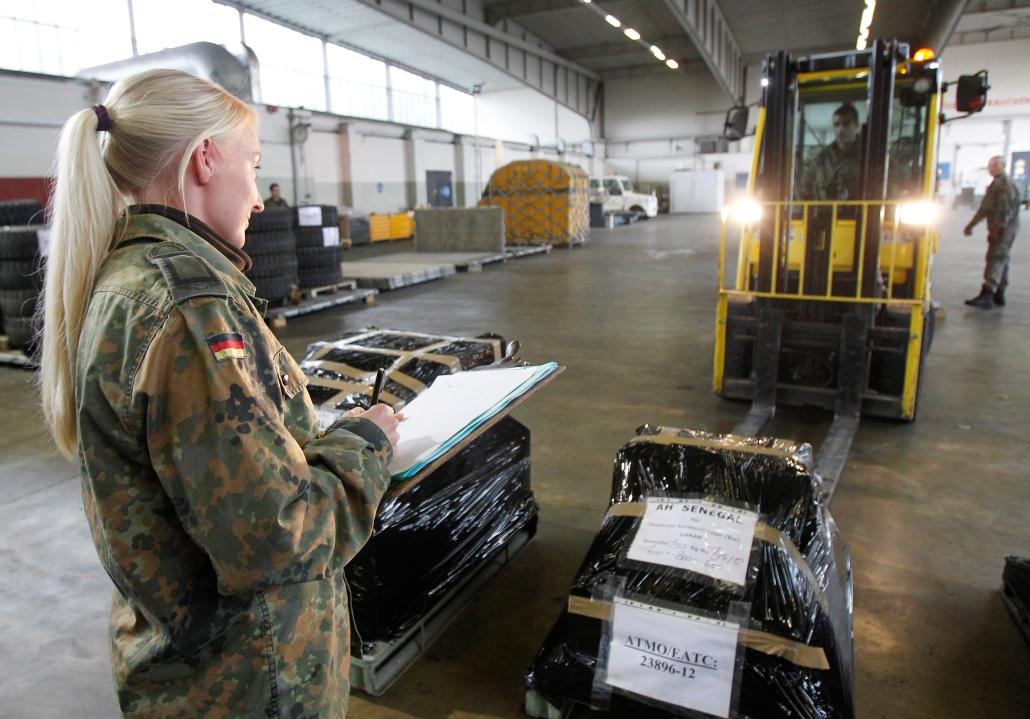 working at the cargo air terminal